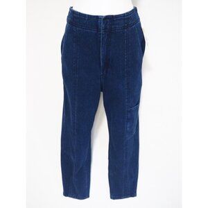 Pilcro Anthropologie Blue Dark Wash Denim Straight Leg High Rise Jeans, Size 27